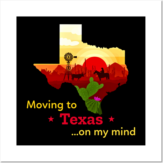 Moving to Texas on my mind... Fun to think about! Wall Art by LeftBrainExpress